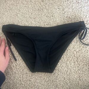 Black Bikini Bottom with Side Ties